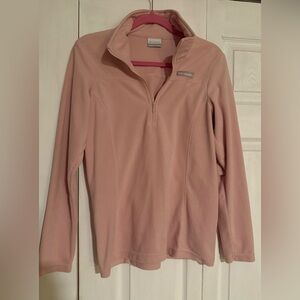 Columbia Women's Light Pink Quarter-Zip Fleece